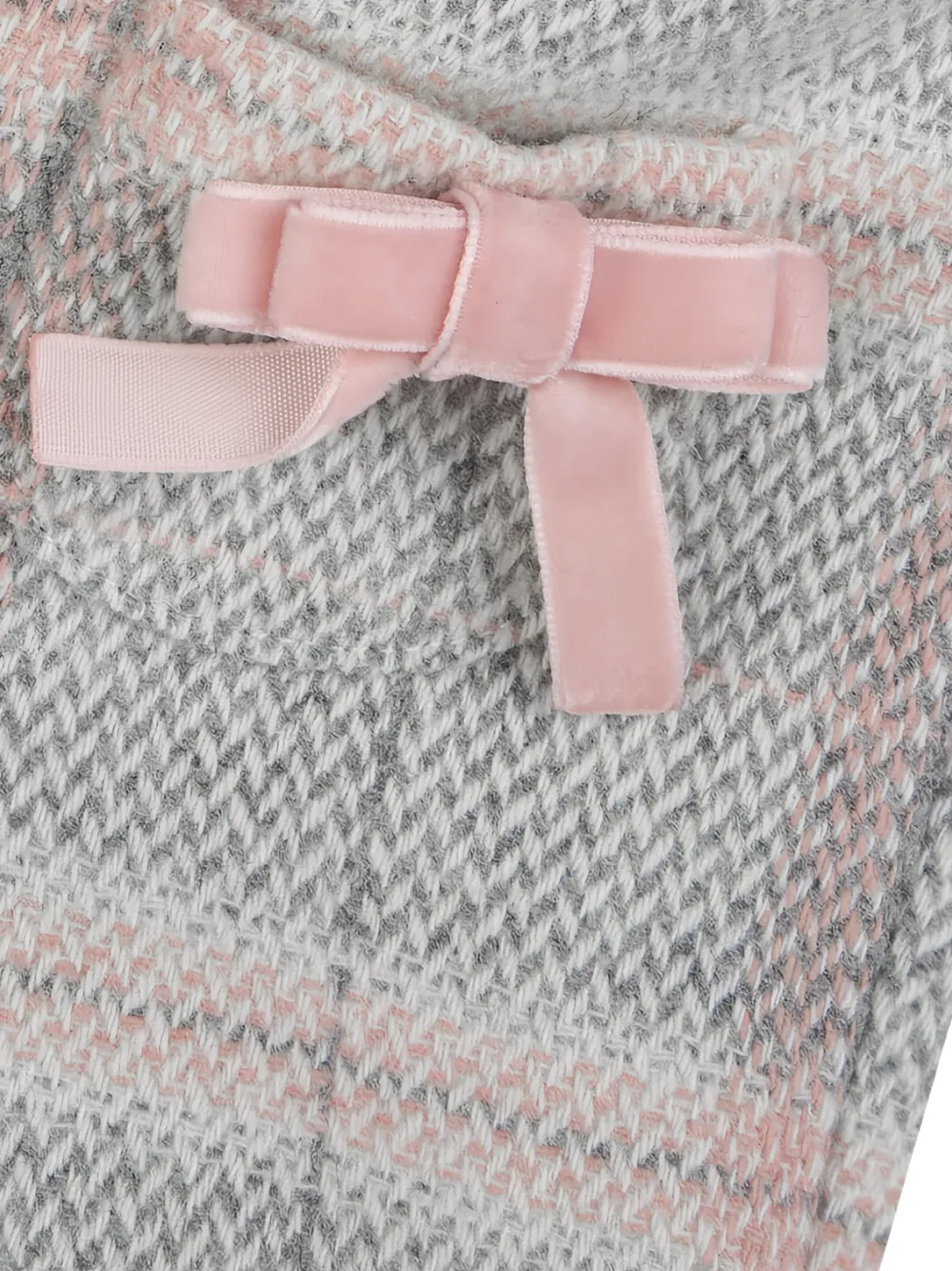 Tartine Et Chocolat check-pattern bow-detail shorts Grijs