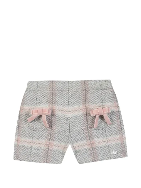 Tartine Et Chocolat Karierte Shorts mit Schleifendetail