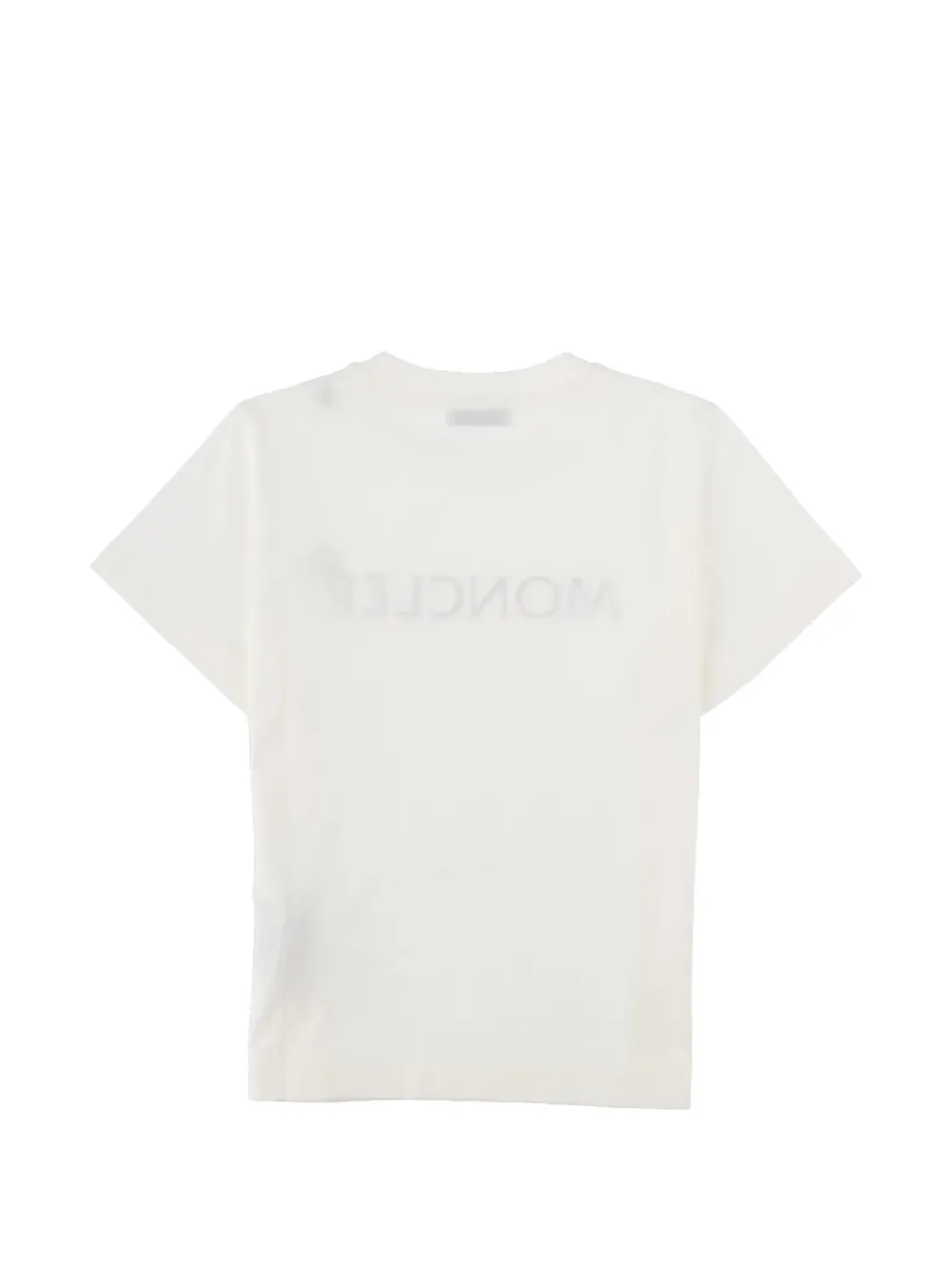 Moncler Enfant T-shirt met logoprint Wit