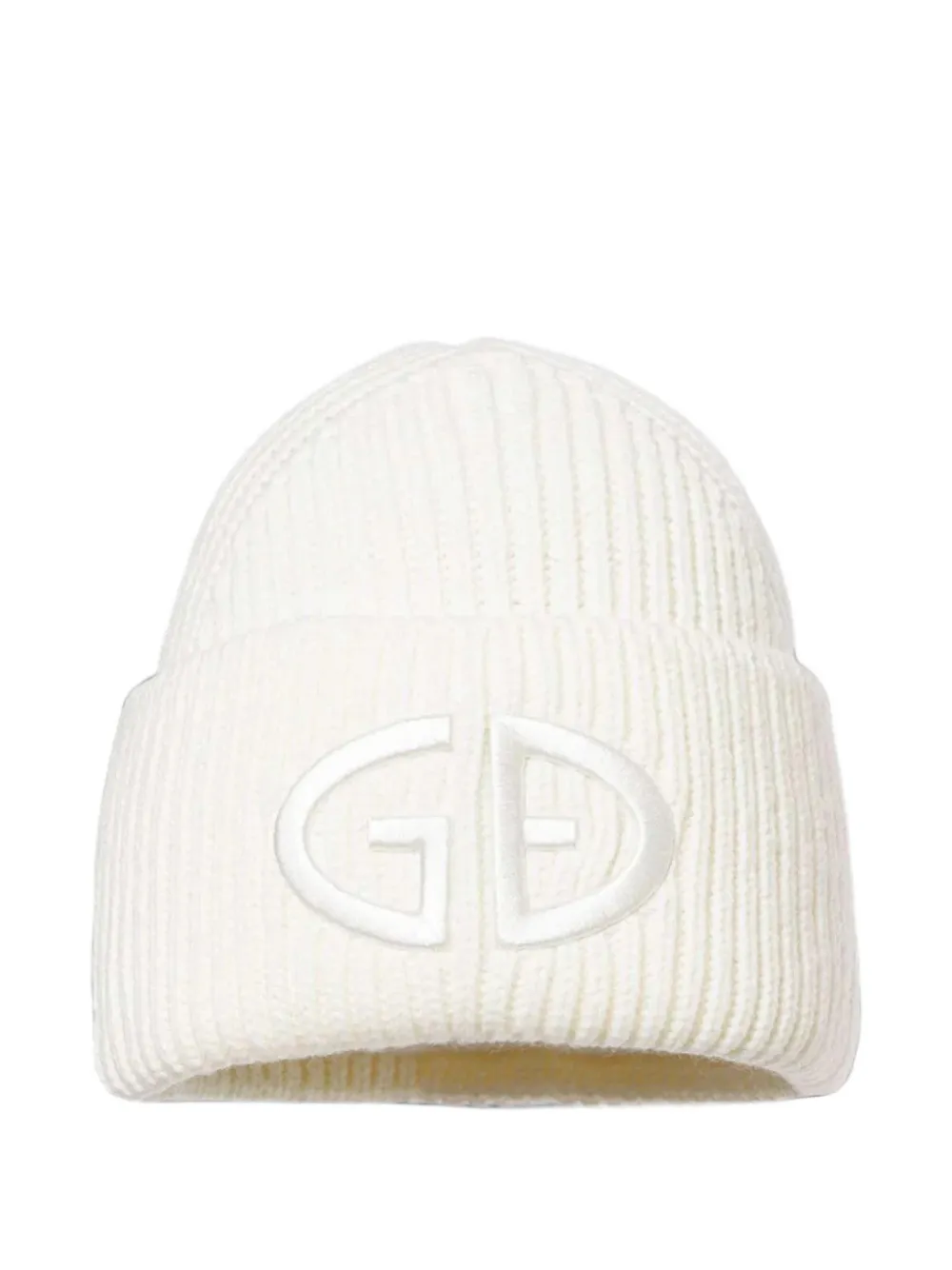 Goldbergh Valerie logo-embroidered ribbed-knit beanie hat - Blanc Goldbergh Valerie logo-embroidered ribbed-knit beanie hat - Blanc