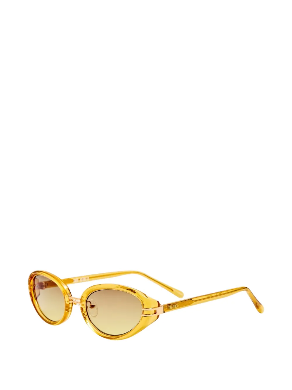 The Attico oval-frame sunglasses Geel