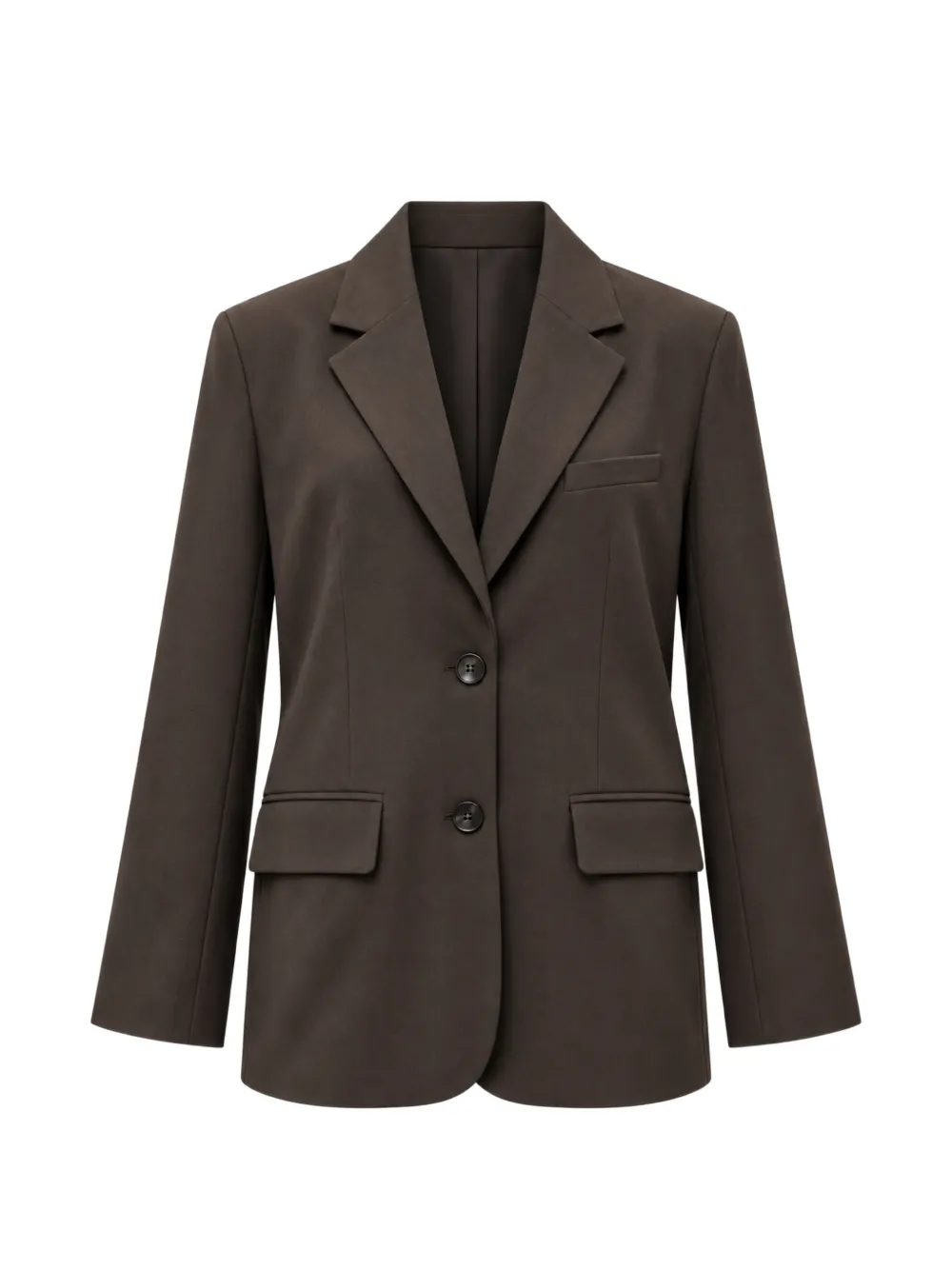 Eleh single-breasted notched-lapels blazer - Braun