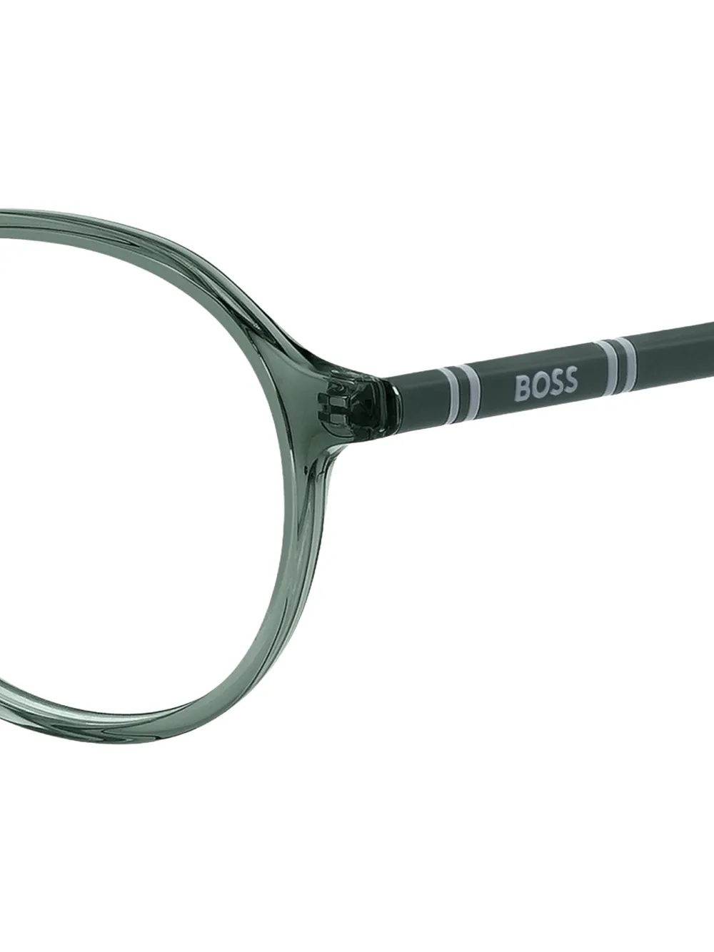 BOSS round-frame glasses Groen