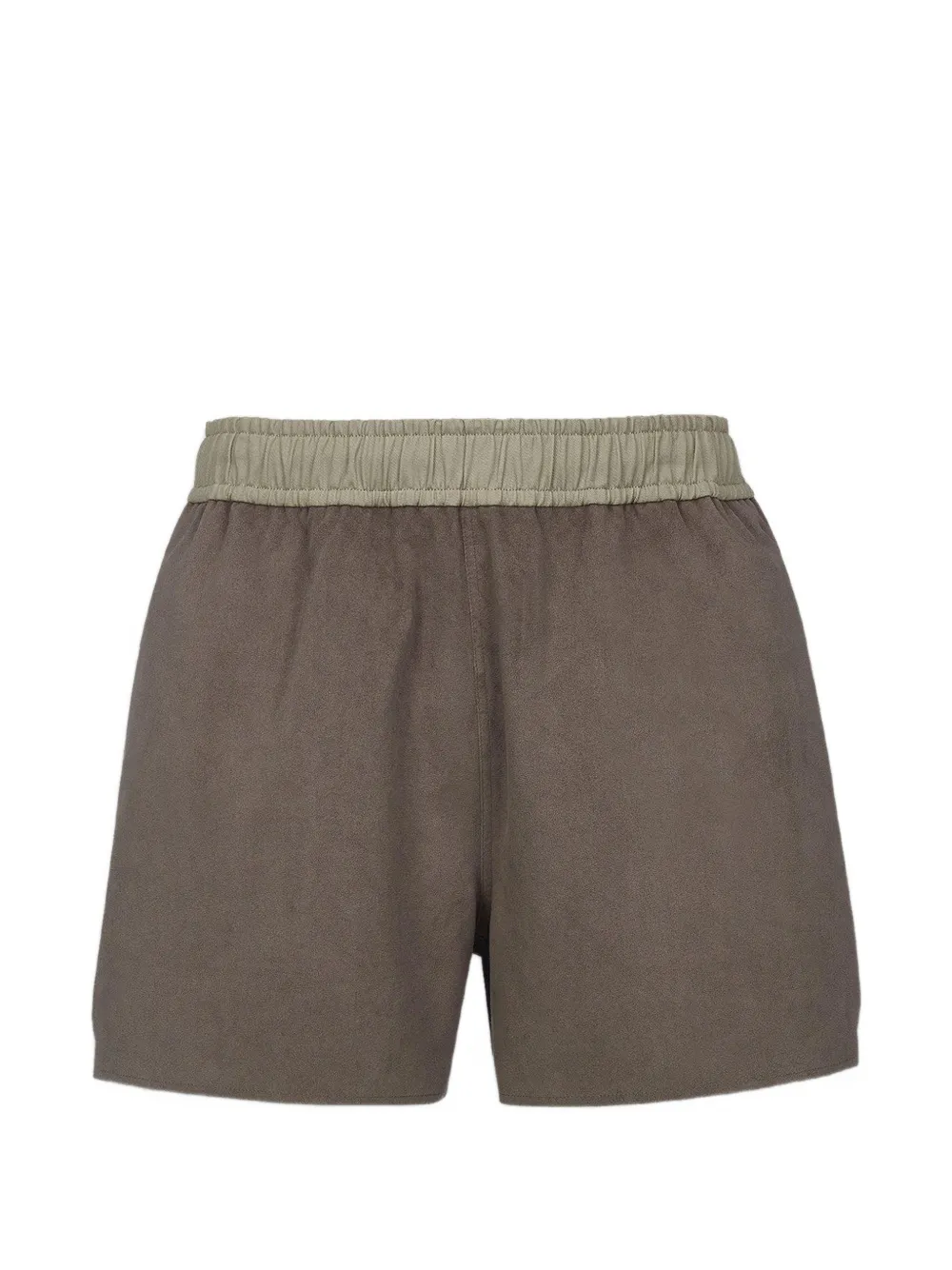 MCM x We The Best DJ Khaled’s logo-embroidered elasticated shorts - Marrone