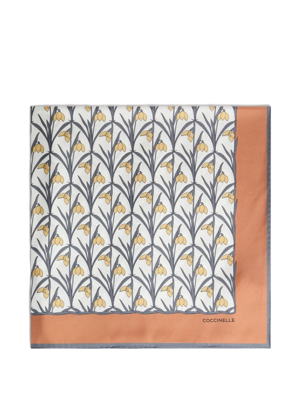 Coccinelle Snowdrop Wallpaper floral-print scarf - Marrone