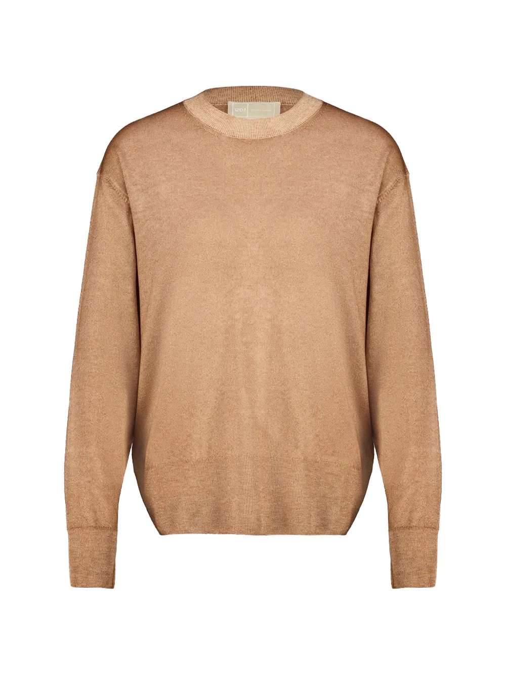 120% Lino high-neck wool sweater - Marron