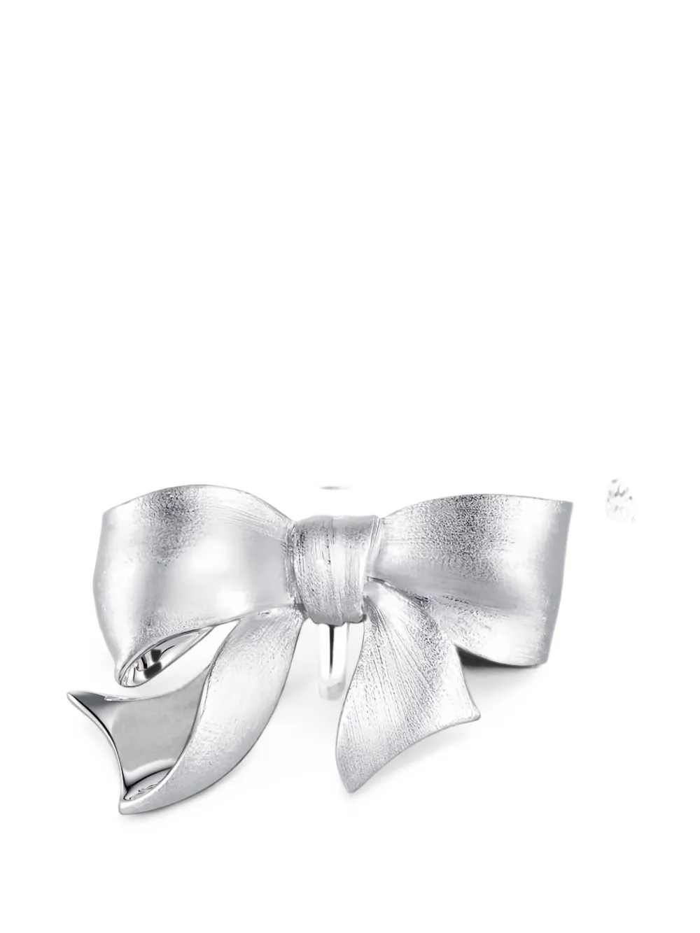 SHUSHU/TONG x Yvmin bow-detail earrings - Silber