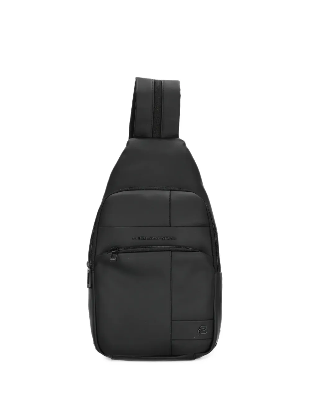 PIQUADRO logo-plaque backpack - Schwarz