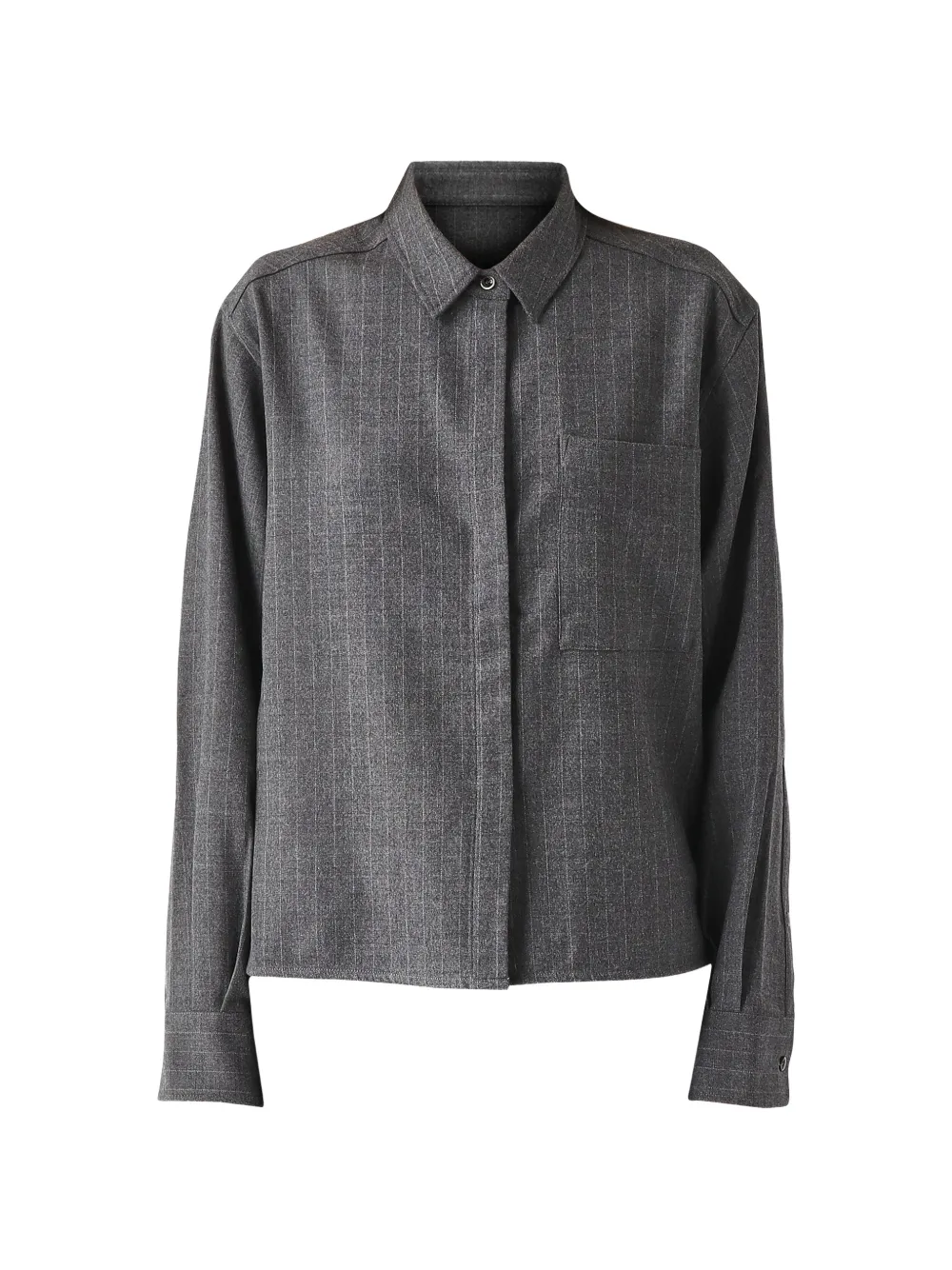 Nine In The Morning Arizona pinstripe-pattern shirt - Grau