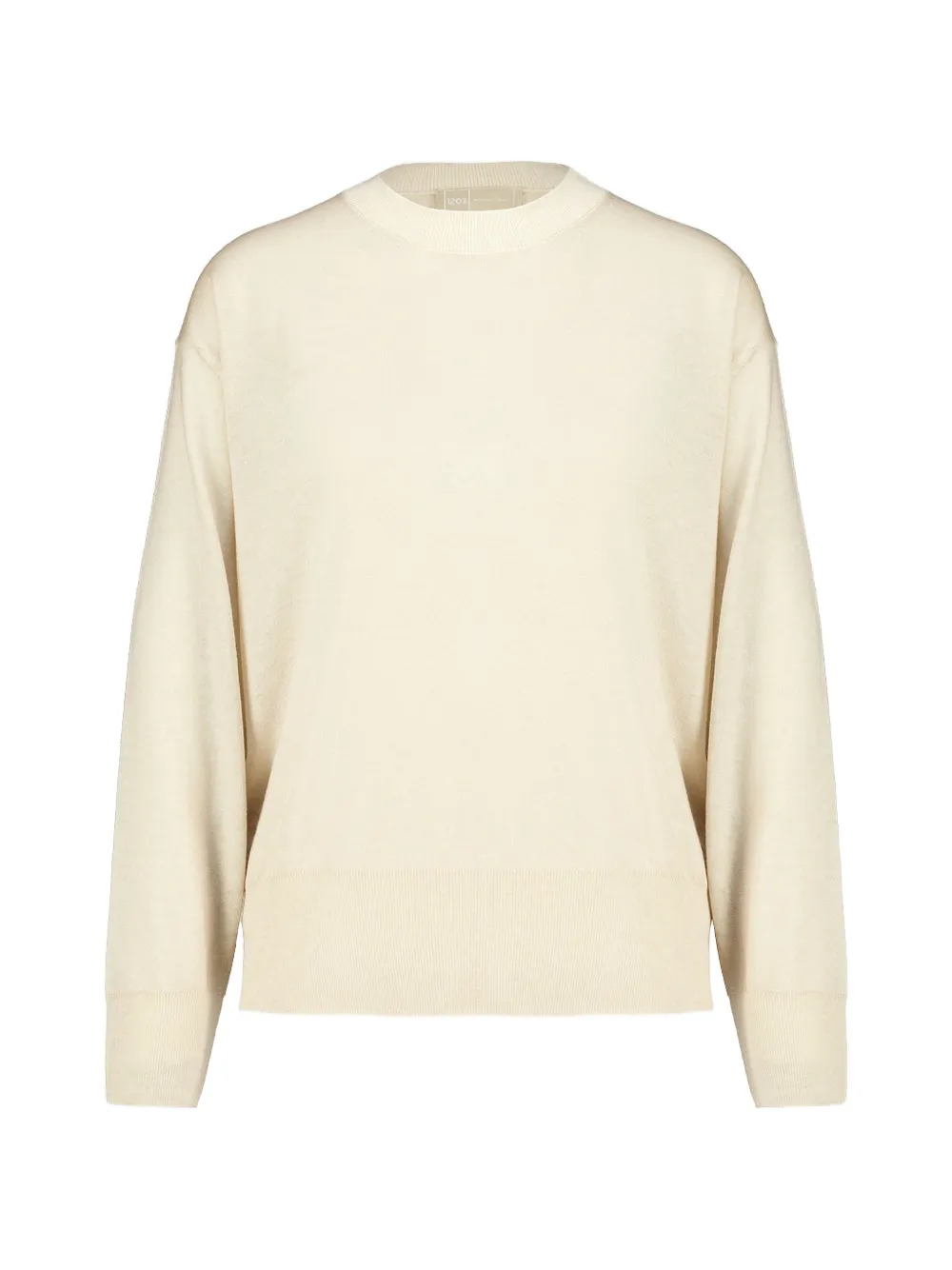 120% Lino crew-neck wool sweater - Tons neutres
