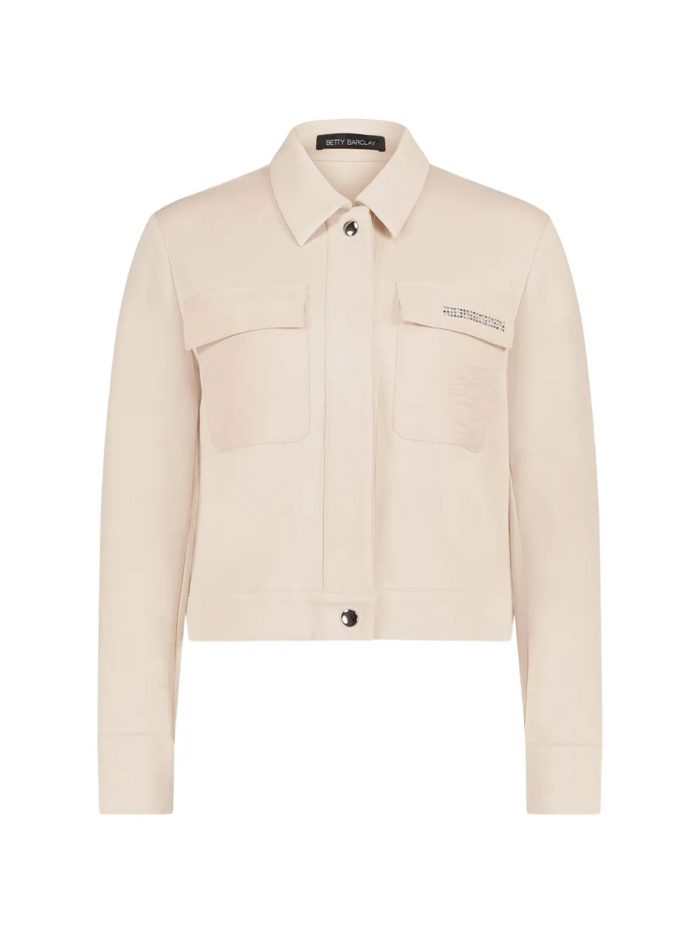 Betty Barclay Verfraaid jack met klepzak Beige