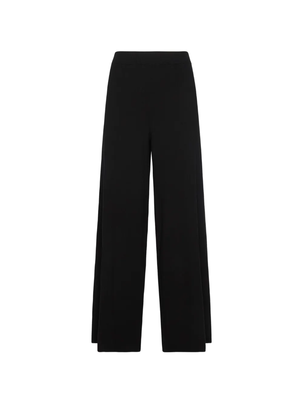 ELENA MIRÒ fine-knit wide-leg trousers - Noir ELENA MIRÒ fine-knit wide-leg trousers - Noir