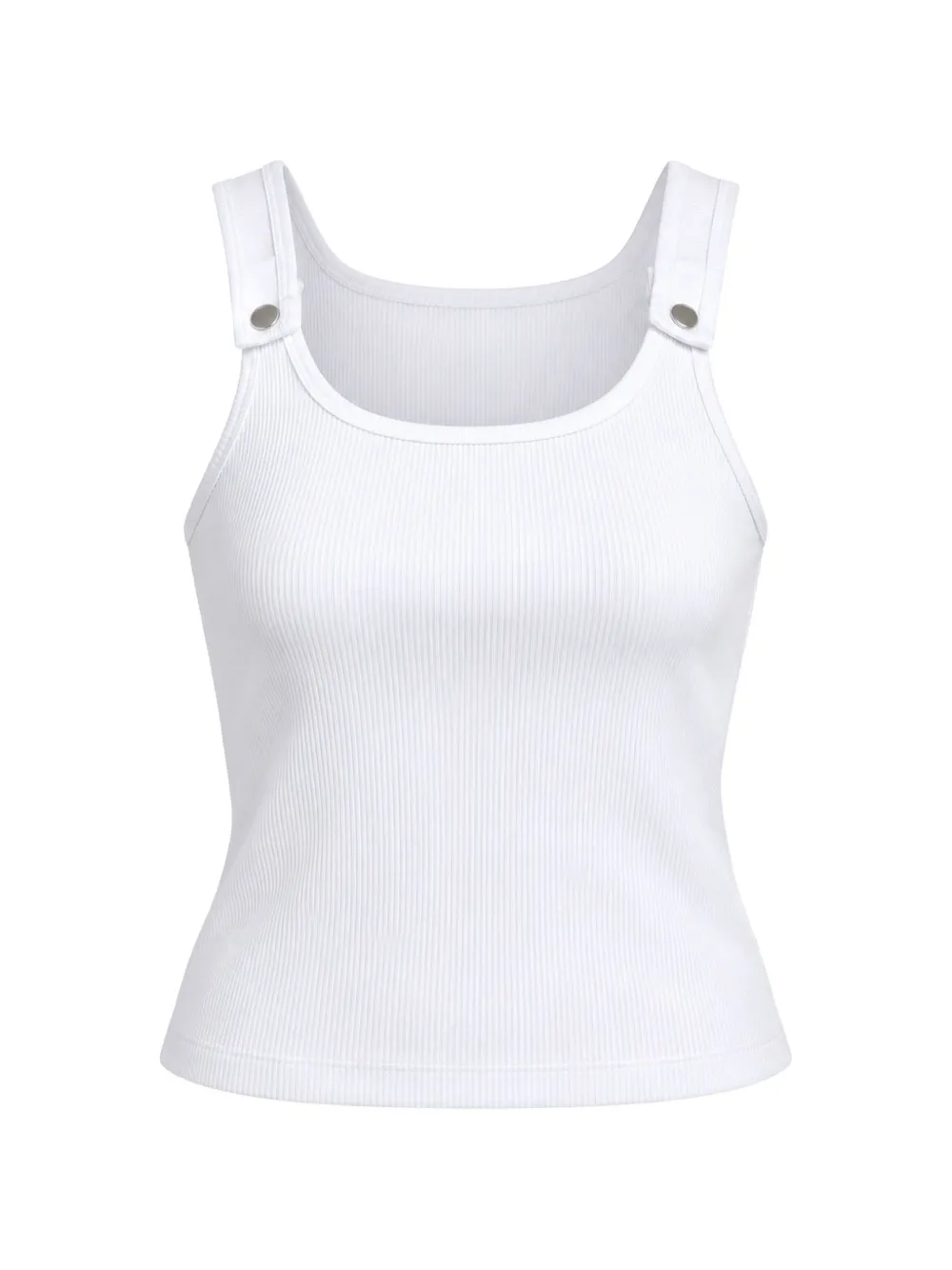 Still Here ribbed-knit tank top - Bianco