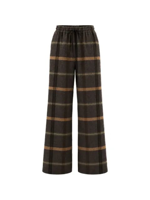 Alysi tartan flannel trousers