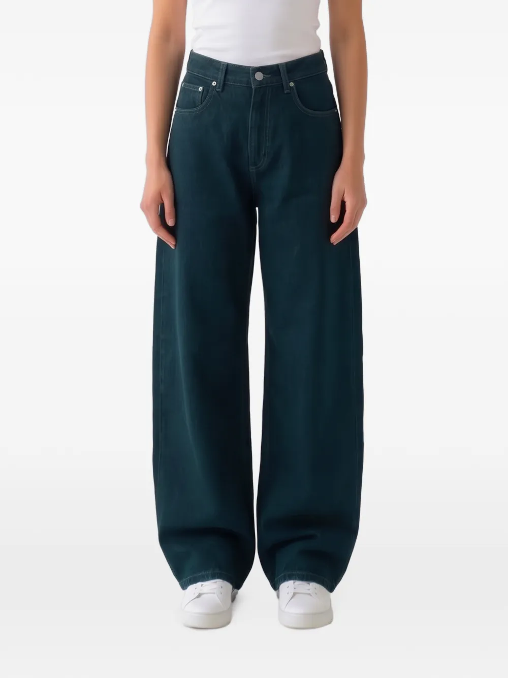 The Frankie Shop Nick barrel-leg jeans - Blau