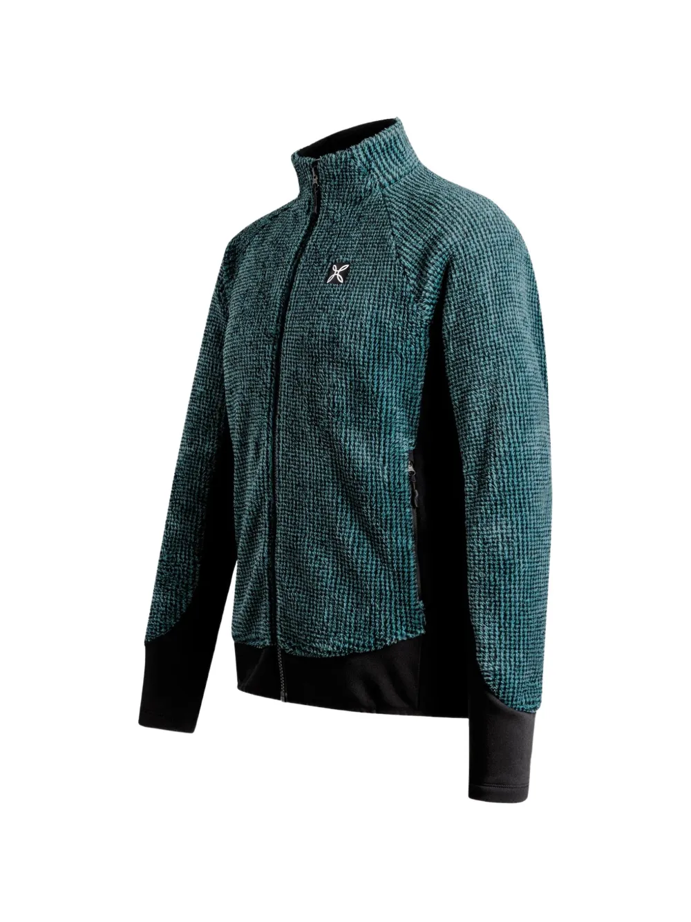 MONTURA Remix Evo Maglia waffle-knit panelled jacket Groen