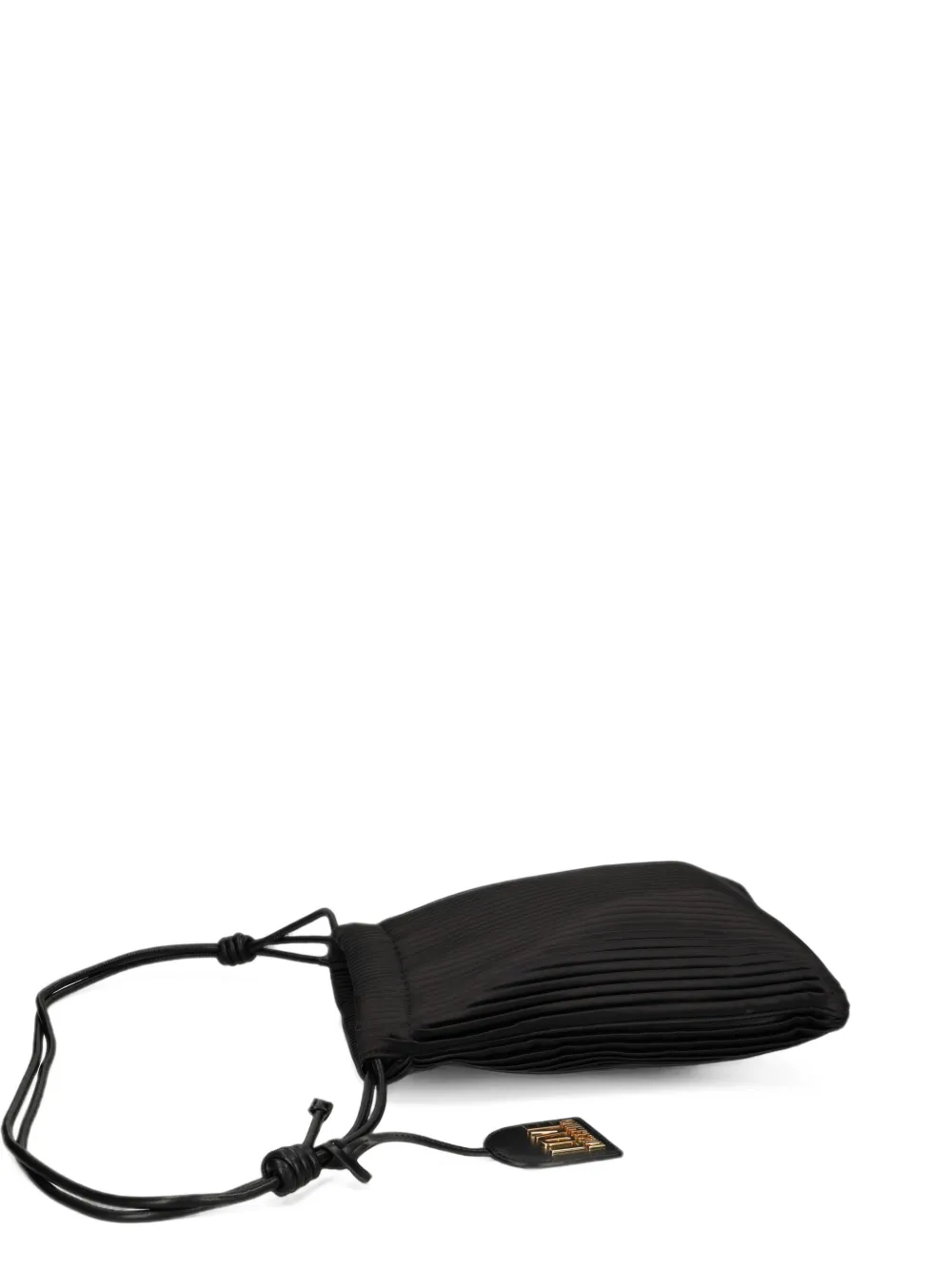 Love Moschino pleated shoulder bag - Black