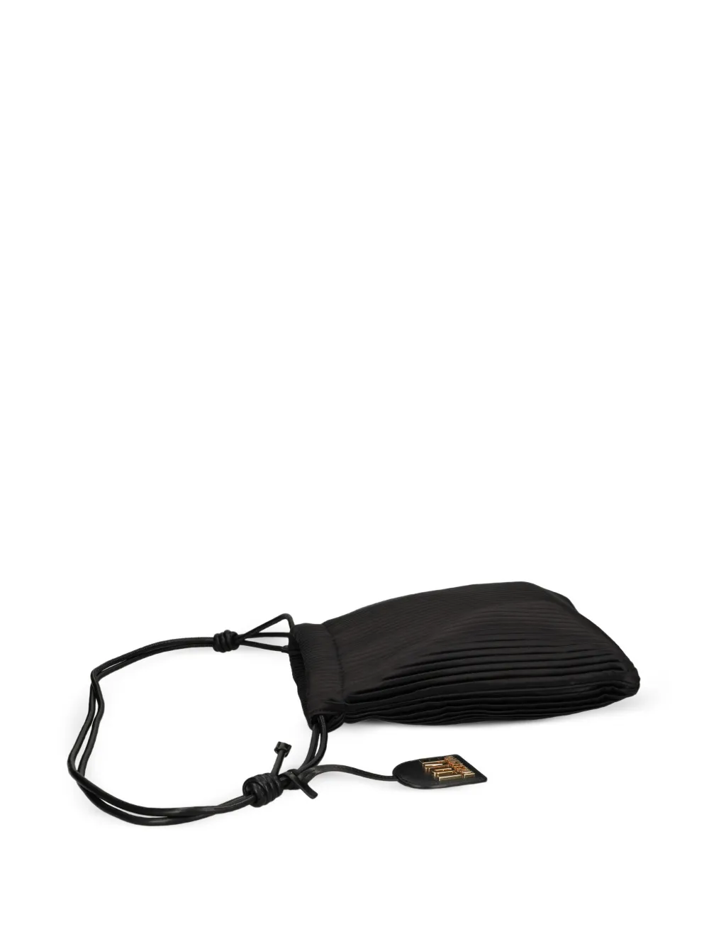 Love Moschino pleated shoulder bag Zwart