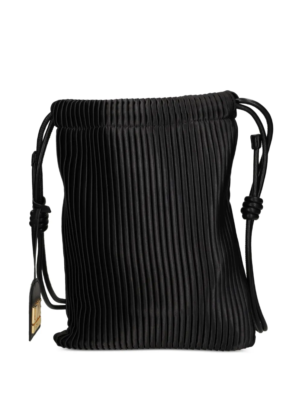 Love Moschino pleated shoulder bag Zwart