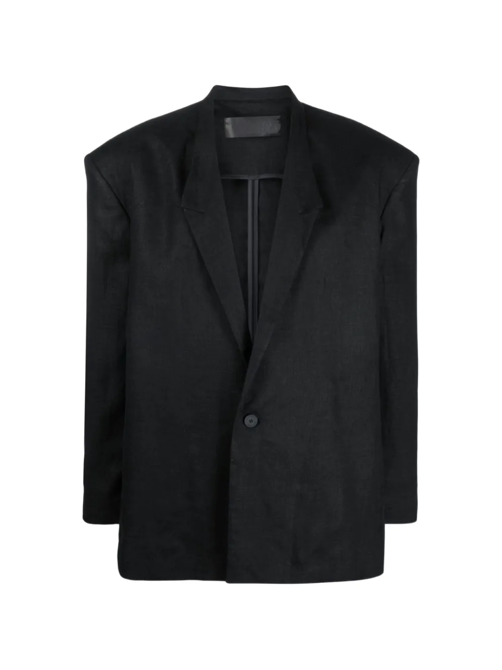 Tessitura oversized structured-shoulder blazer