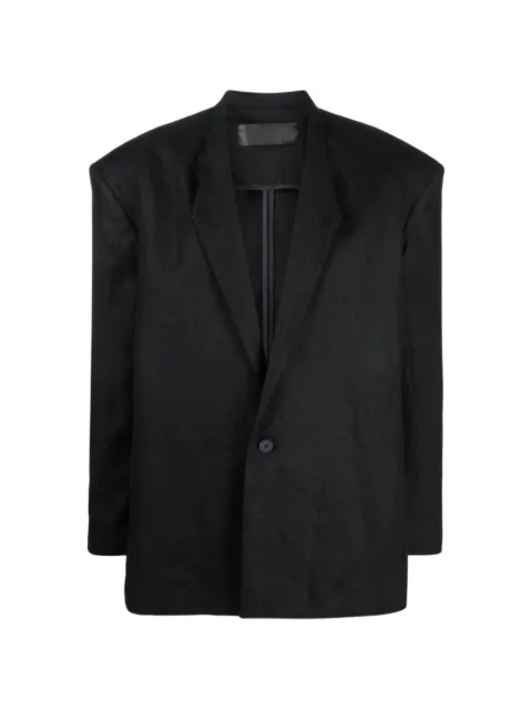 Tessitura blazer oversize con hombro estructurado