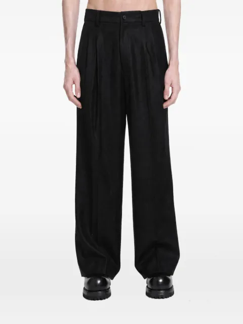 STEIN drop-crotch wide-leg trousers
