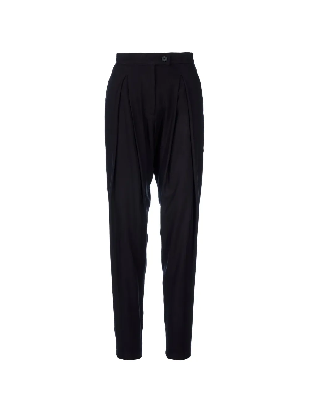 Tessitura Buttoned-tapered Trousers In Black
