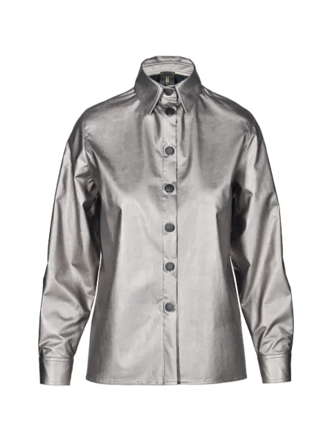 Tessitura Camicia con effetto metallizzato