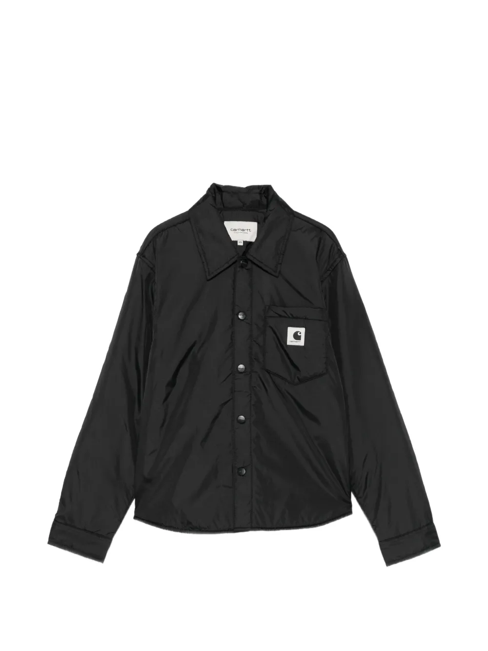 Carhartt WIP logo-patch shirt jacket - Schwarz