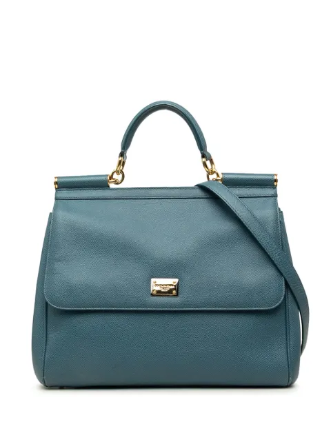 Dolce & Gabbana Pre-Owned 2000-2026 Large Dauphine Calfskin Miss Sicily satchel