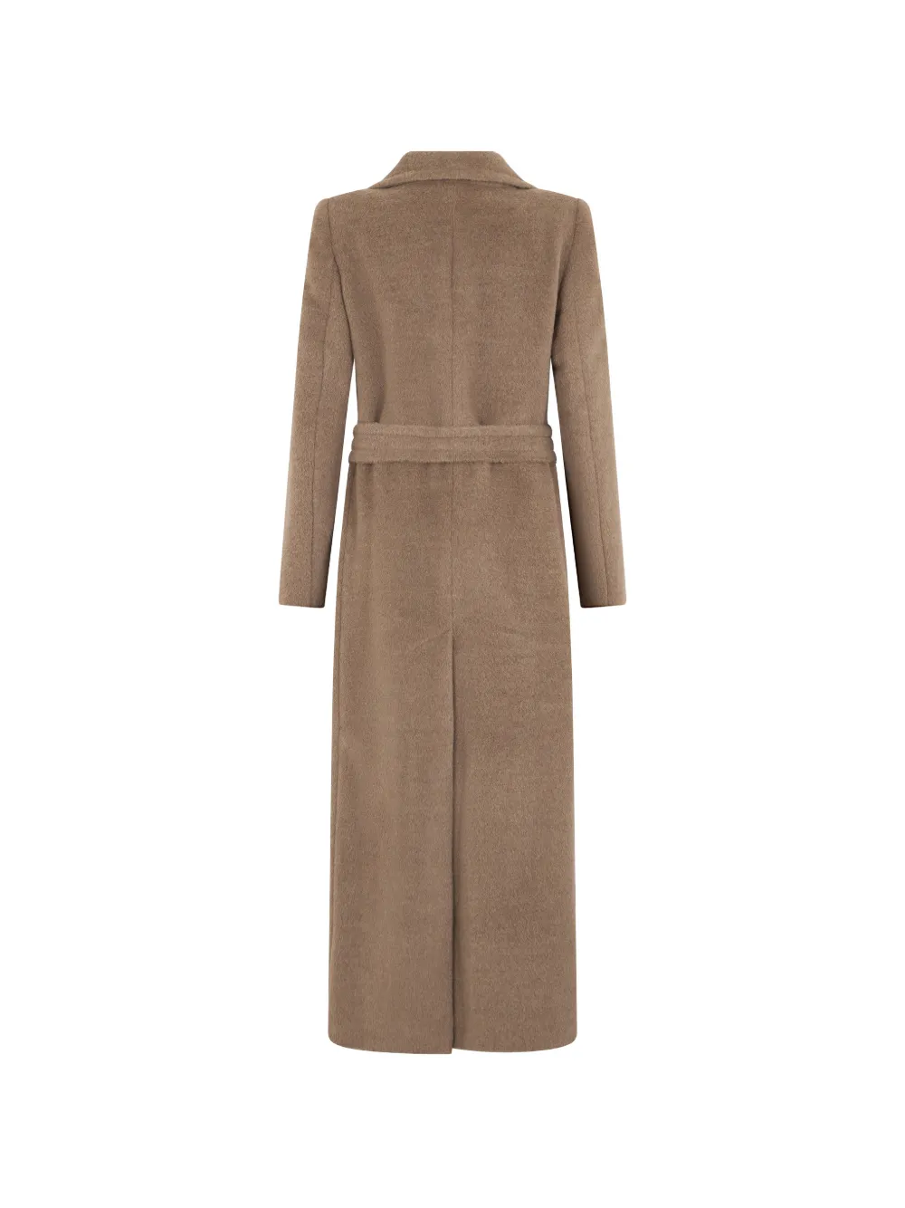 Tagliatore belted brushed-finish coat Bruin