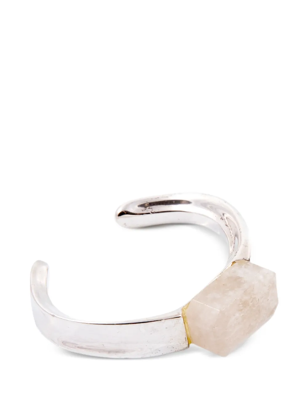 CHANEL Pre-Owned 2000s stone-embellished cuff bracelet in Silver
