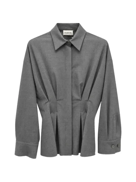P.A.R.O.S.H. pleated drop-shoulder shirt