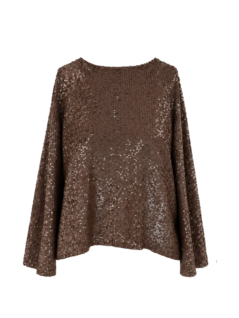 P.A.R.O.S.H. sequin-embellished tie-fastening blouse Bruin