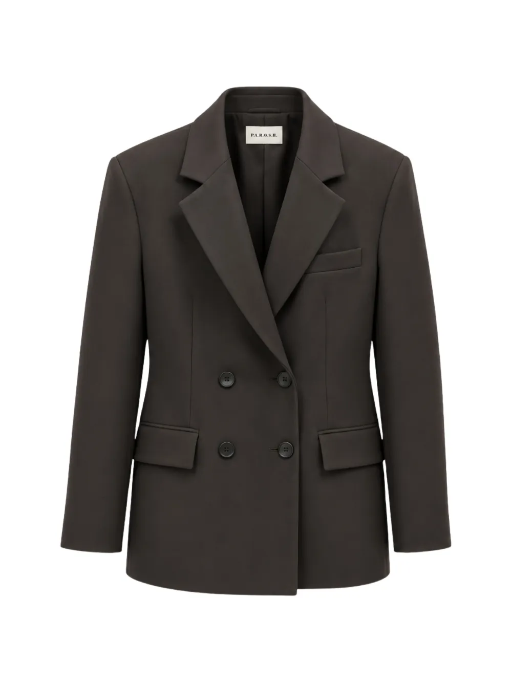 P.A.R.O.S.H. peak-lapels double-breasted blazer - Braun