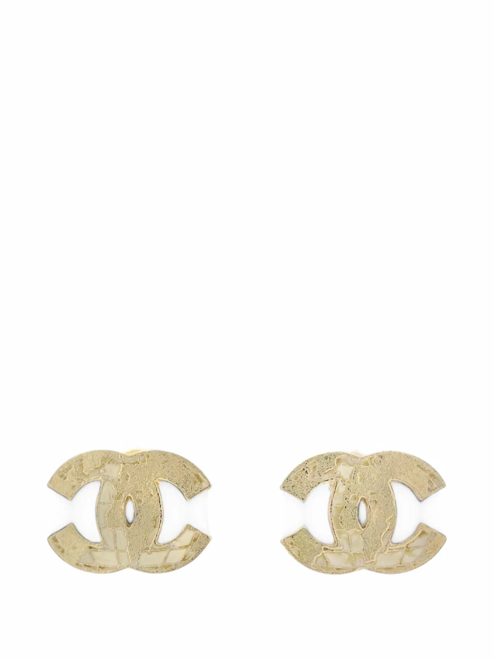 CHANEL Pre-Owned CC stud earrings - Gold