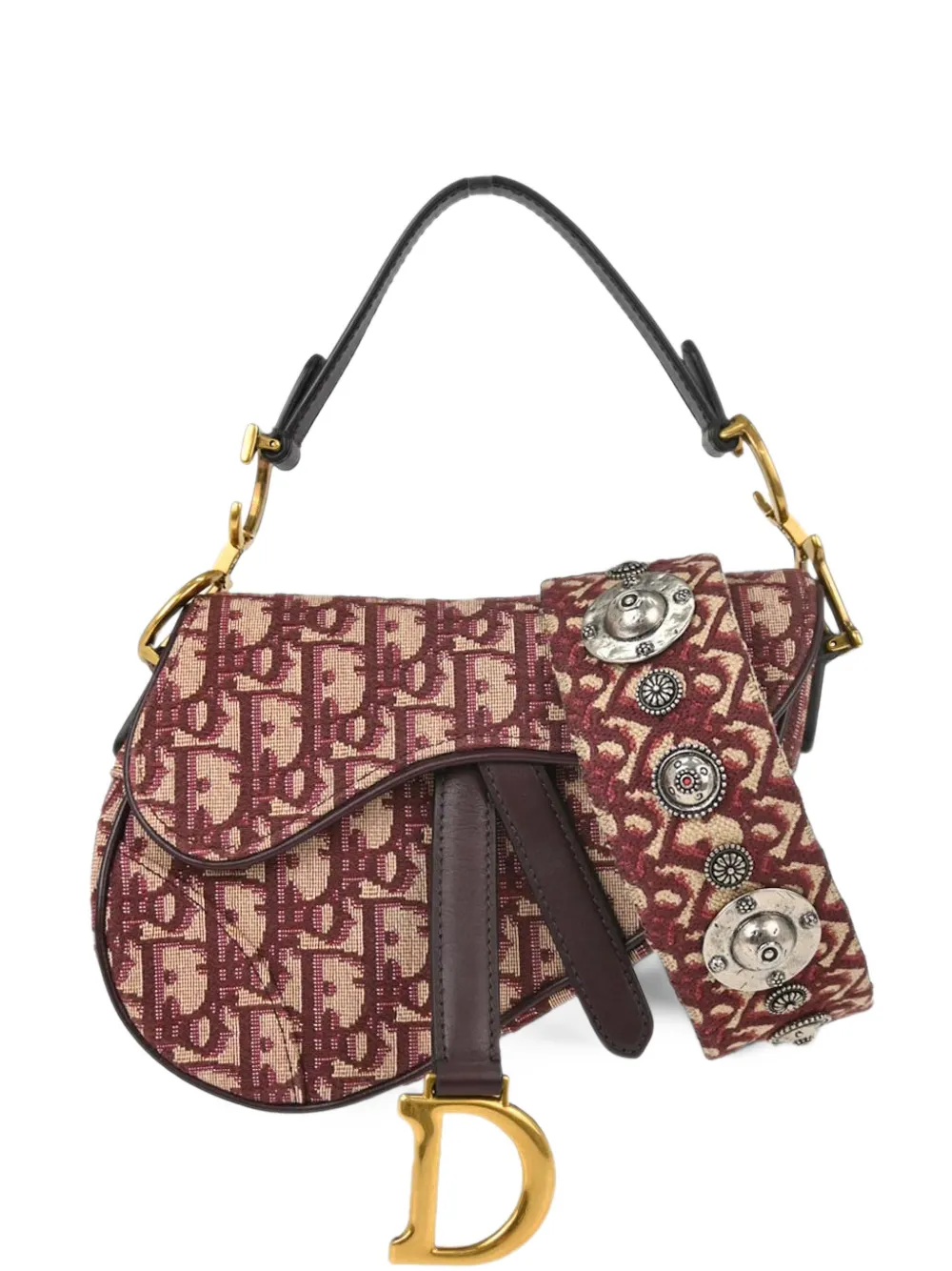 Christian Dior Pre-Owned Trotter Oblique Saddle shoulder bag