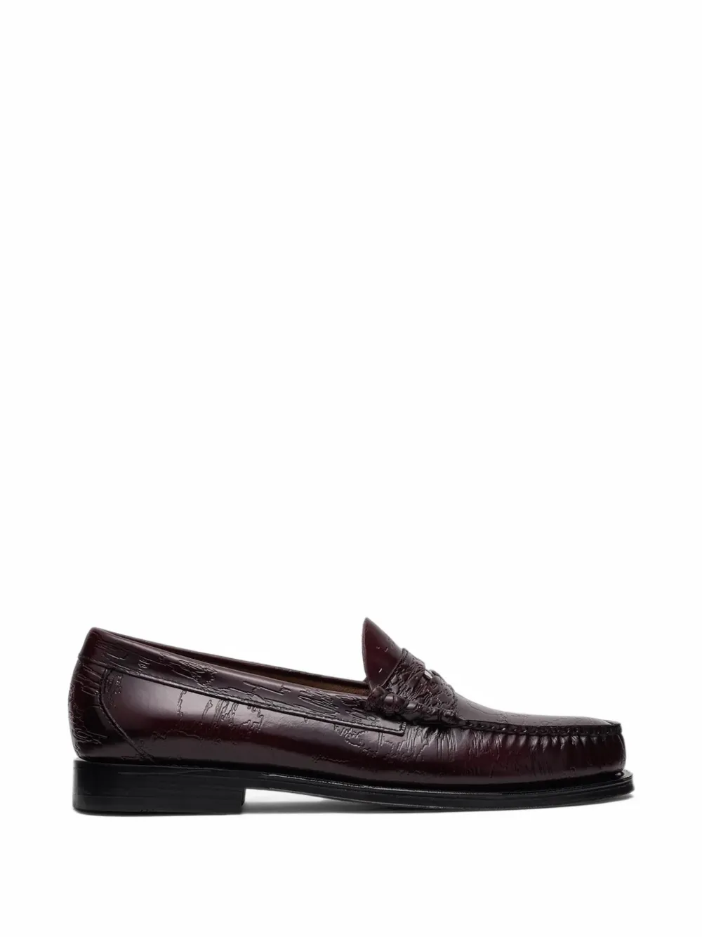 Dsm - Dover Street Market x G.H. Bass and Kei Ninomiya Camo Larson leather loafers - Rosso
