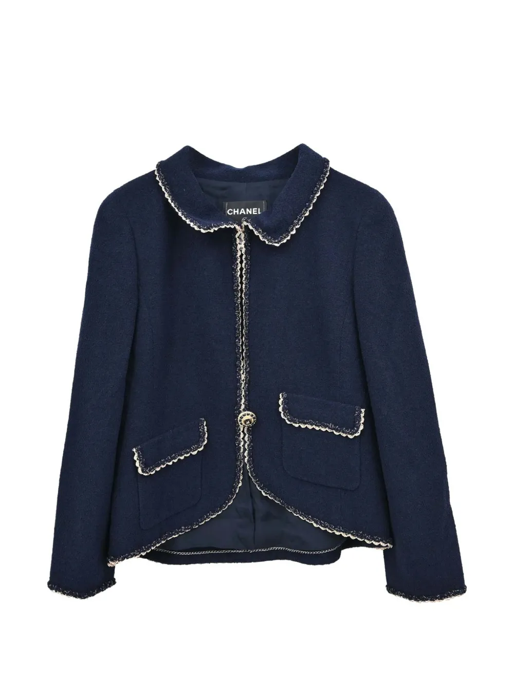 CHANEL Pre-Owned 2010 tweed jacket - Blau