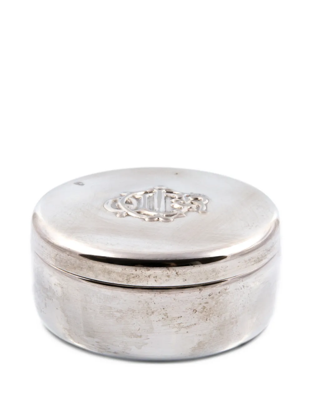 Christian Dior Pre-Owned 1970s monogram-embossed trinket box - Silber