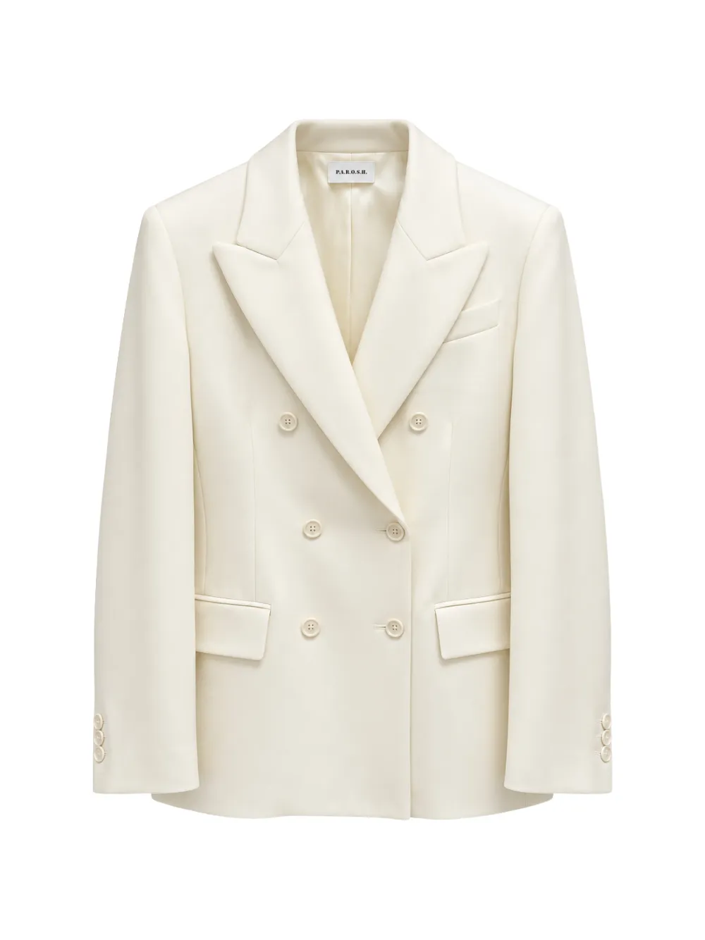 P.A.R.O.S.H. double-breasted peak-lapels jacket - Nude