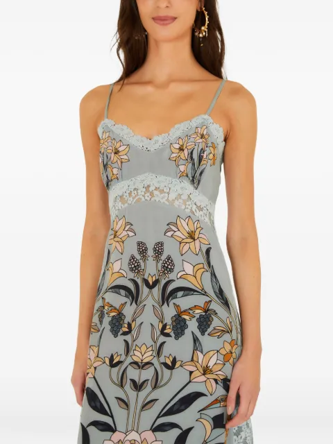 FARM Rio Abito midi Stained Glass Beauty con pizzo