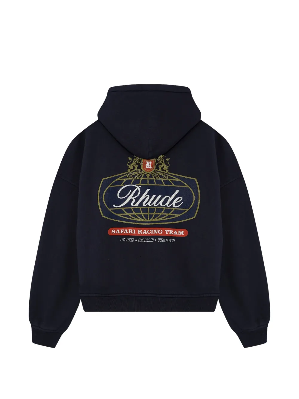 RHUDE Safari Crest zip-up hoodie Zwart