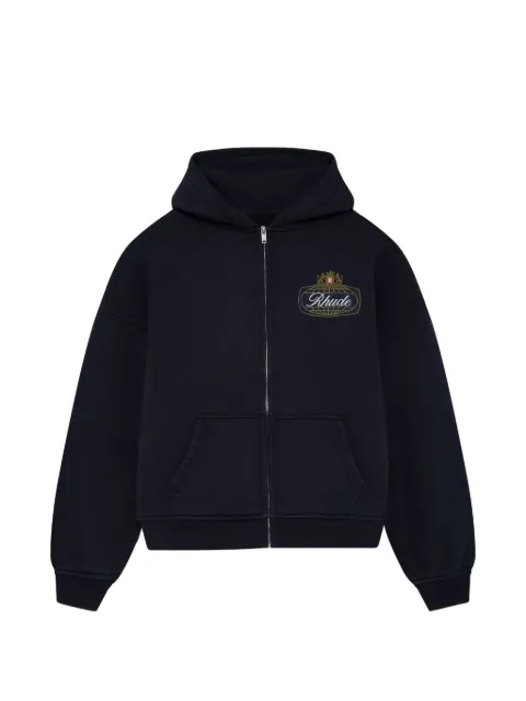 RHUDE Rhude Safari Crest zip-up hoodie