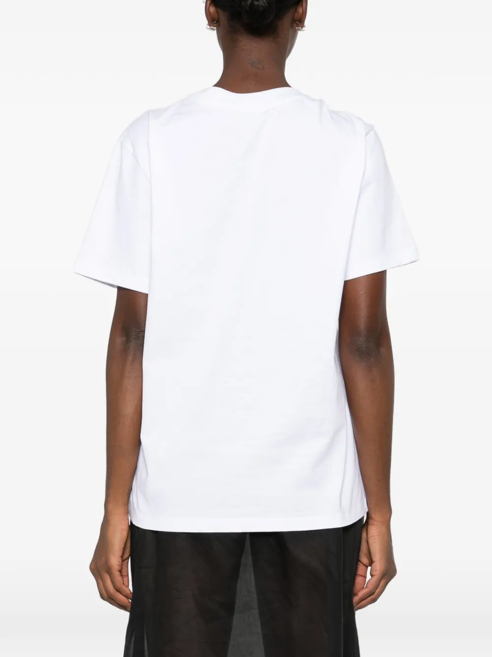 Coperni buckle-detail logo-print T-shirt Wit