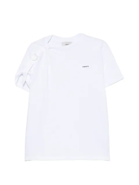 Coperni playera con detalle de hebilla y logo estampado