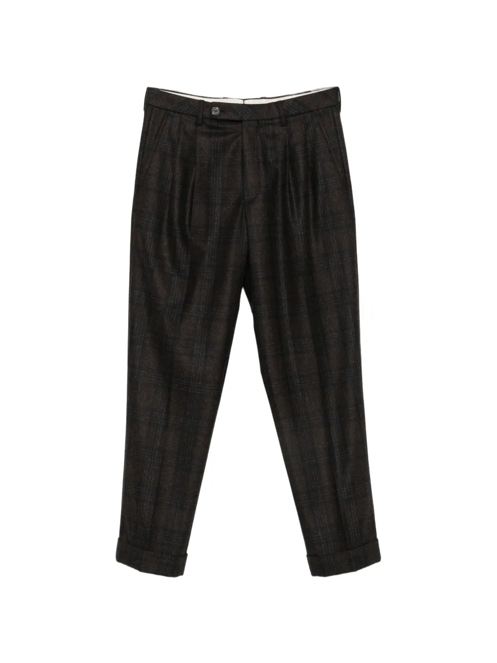 Gta Dante check-pattern wool trousers - Marron Gta Dante check-pattern wool trousers - Marron