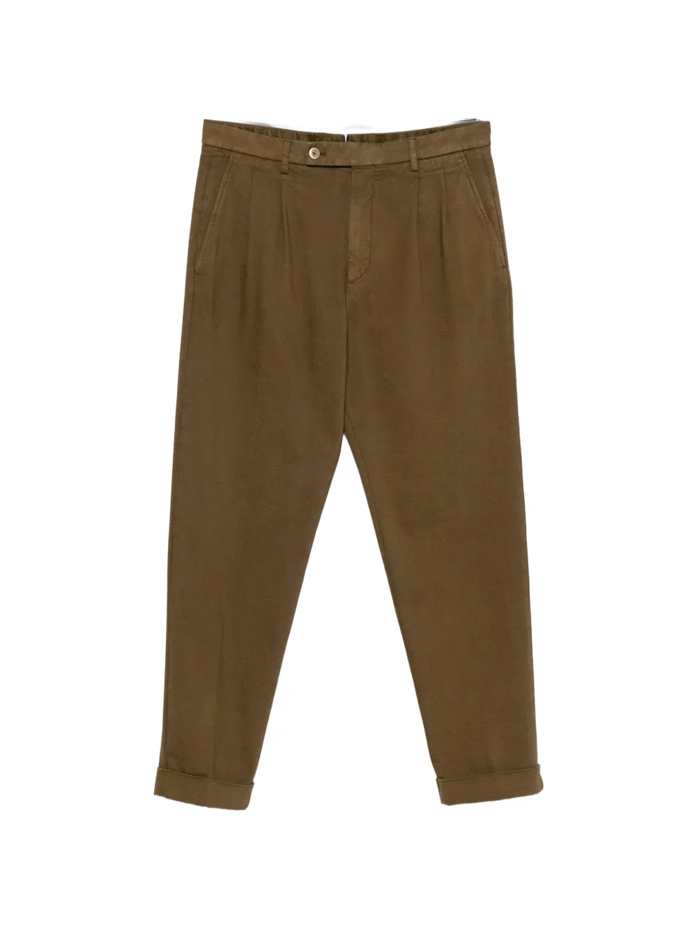 Gta Dante pleated-waist turned-up trousers - Vert Gta Dante pleated-waist turned-up trousers - Vert