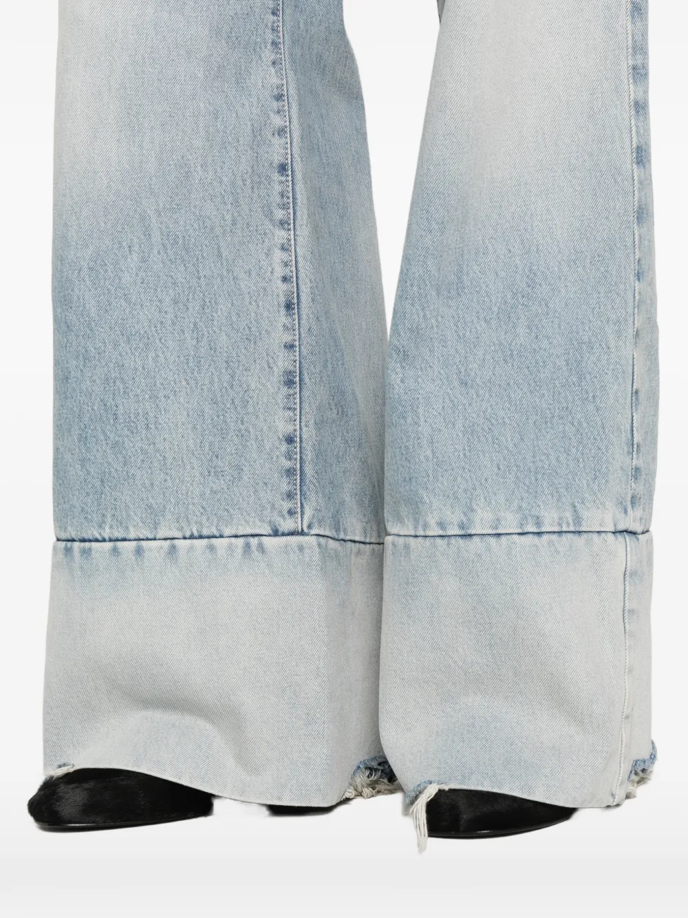 ICON DENIM Jeans met wijde pijpen Blauw