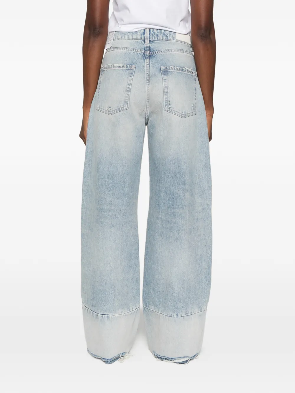 ICON DENIM Jeans met wijde pijpen Blauw